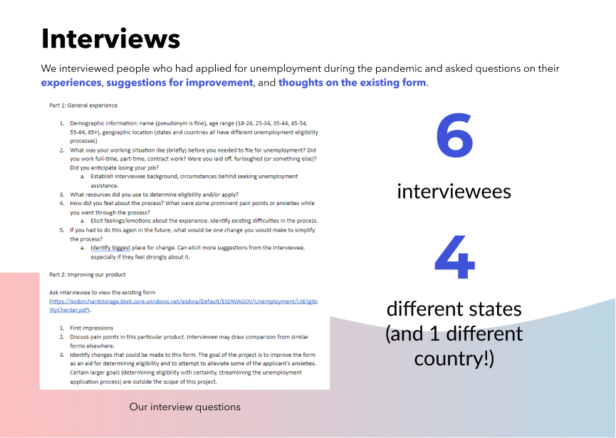 Interview protocol screenshot